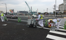 道路標示工事写真